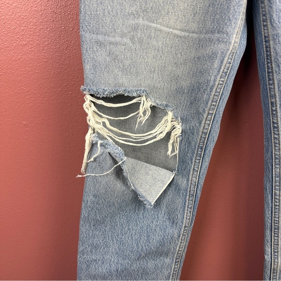 Re/Done CROPPED 90'S LOW SLUNG JEANS IN MEDIUM RAF Size 25 - Picture 5 of 16